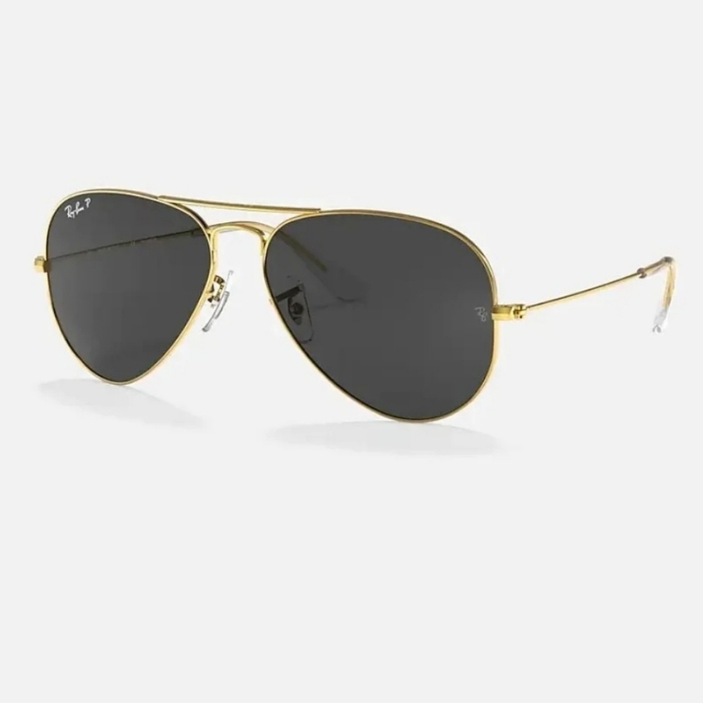 NWT Polarized Gold/Green RayBan Aviator Classics RB3025